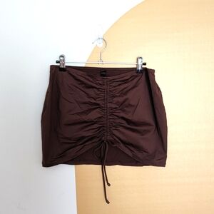 SKIMS Ruched Swim Mini Skirt